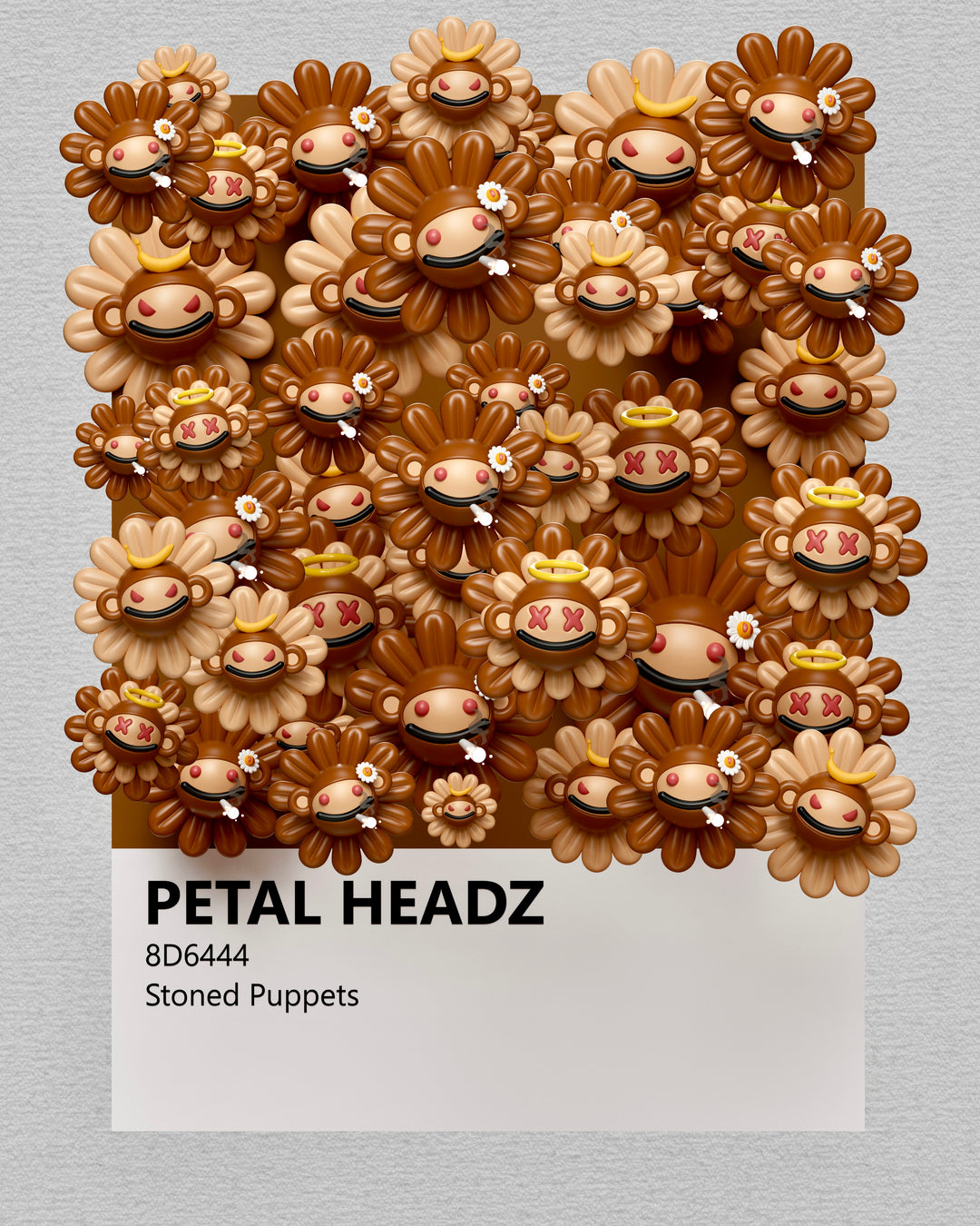 Petal Swatch: Stoned Puppets Print + NFT
