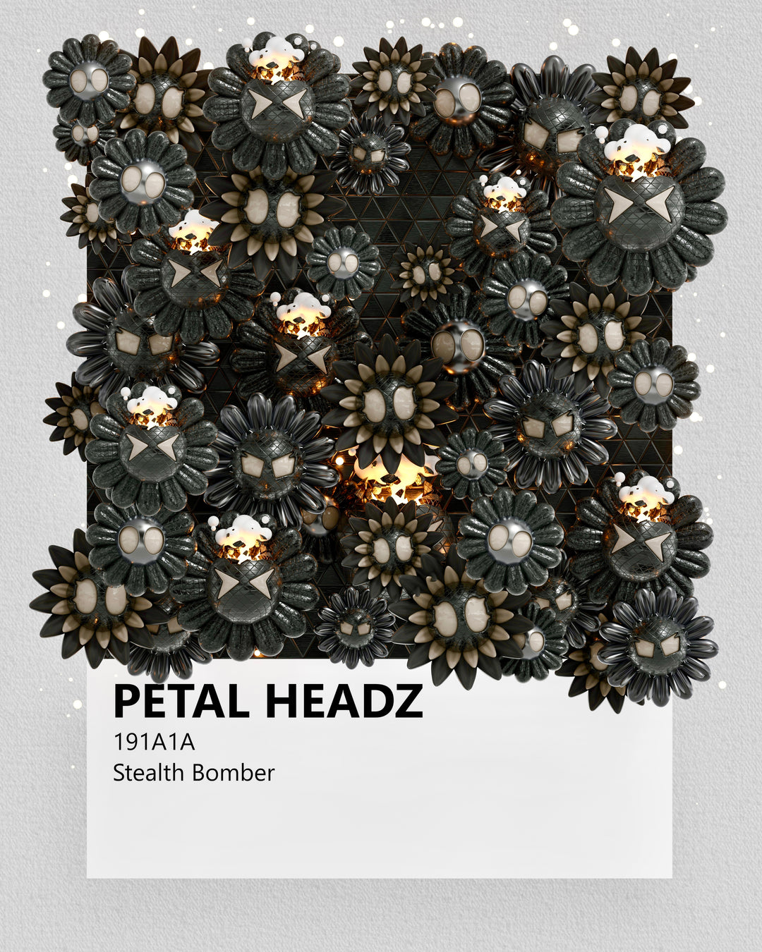 Petal Swatch: Stealth Bomber Print 16" x 20"