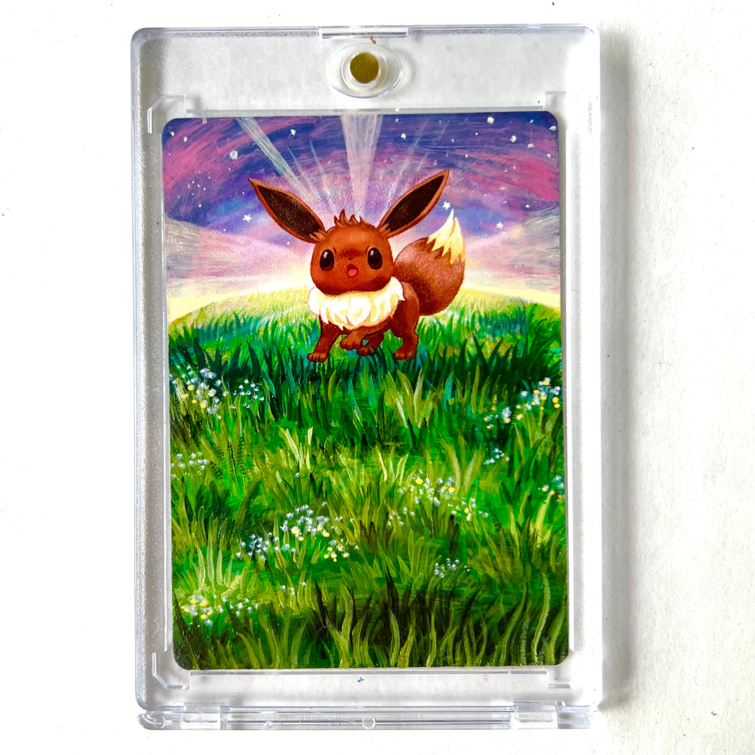 Eevee Painted Pokemon Card