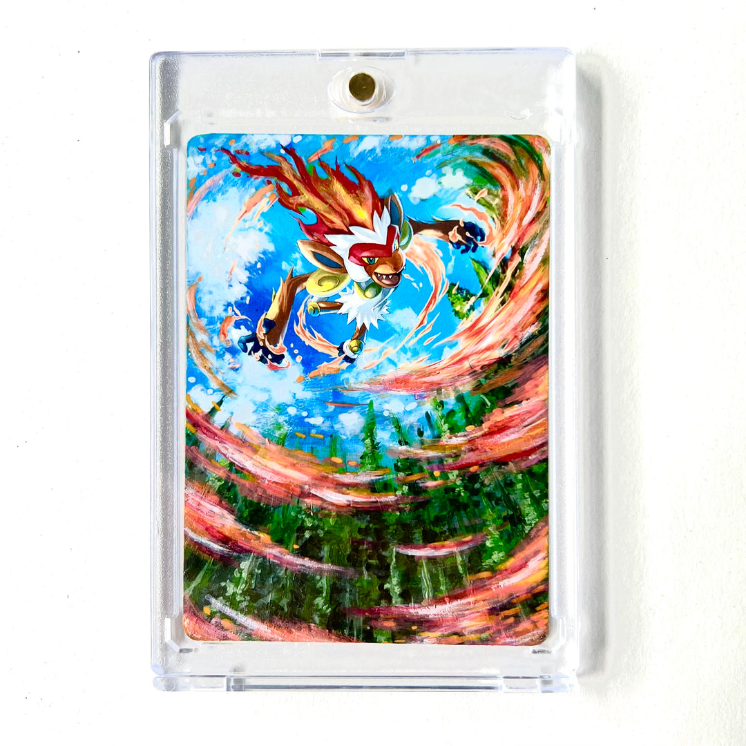 Infernape Painted Pokemon Card