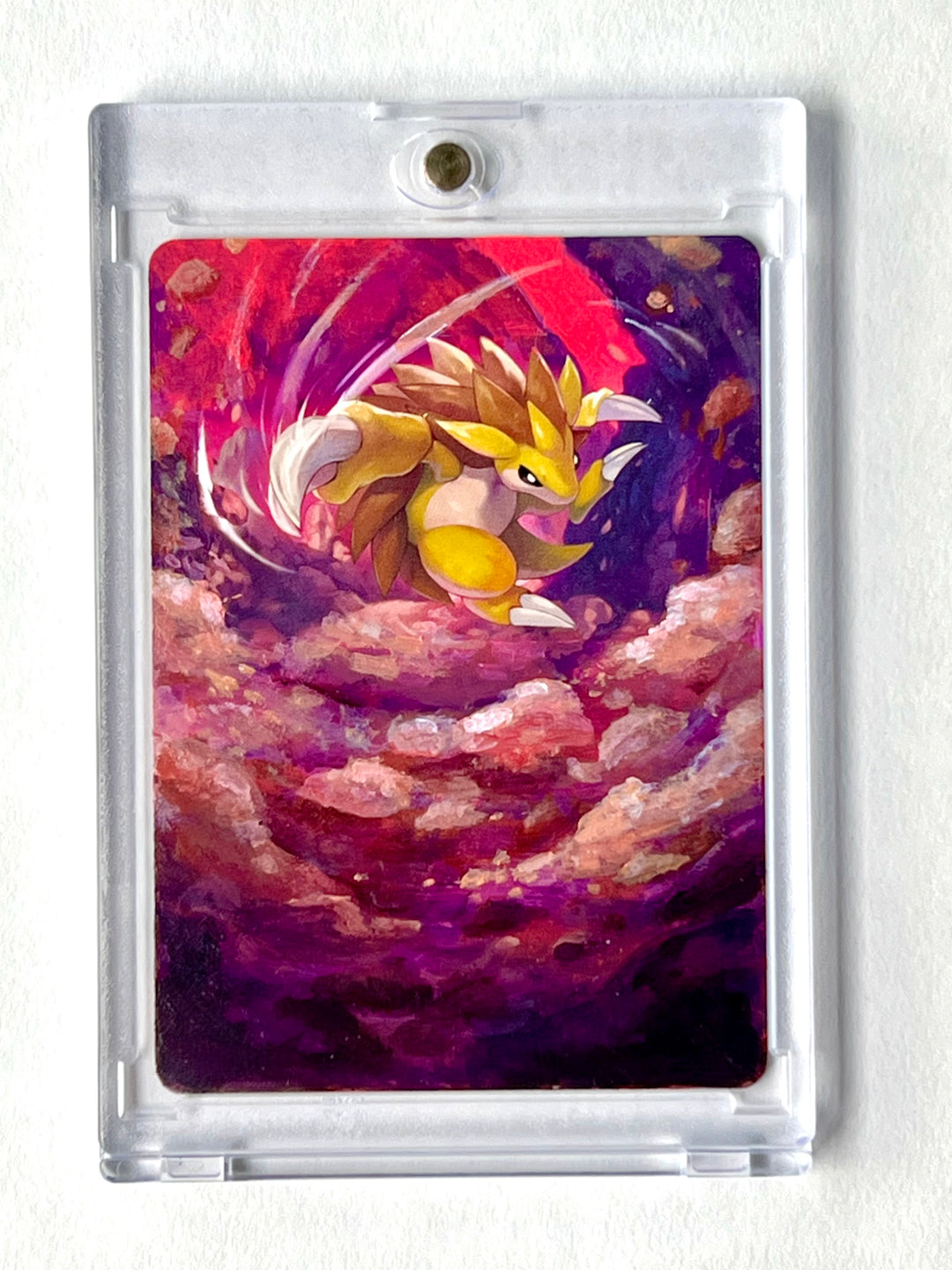 Sandslash Painted Pokemon Card Petal Headz Sandslash Painted Pokemon Card Petal Headz