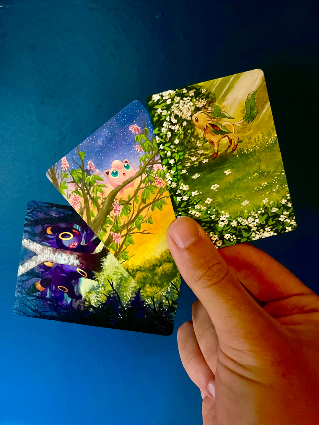 Custom- Painted Pokemon Card – Petal Headz