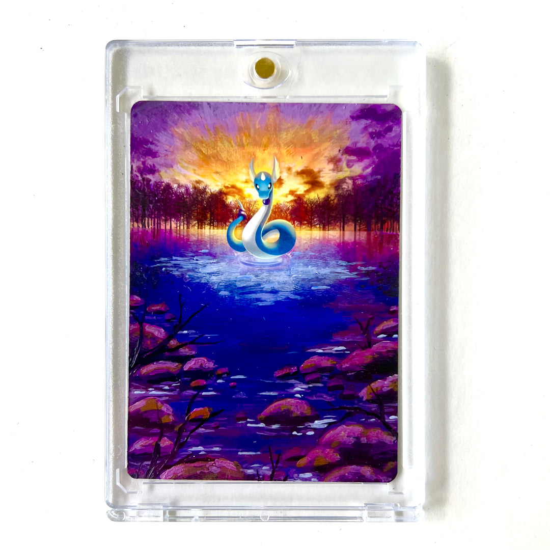Dragonair Painted Pokemon Card
