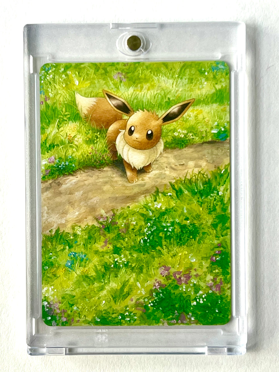Eevee Painted Pokemon Card Petal Headz Eevee Painted Pokemon Card Petal Headz